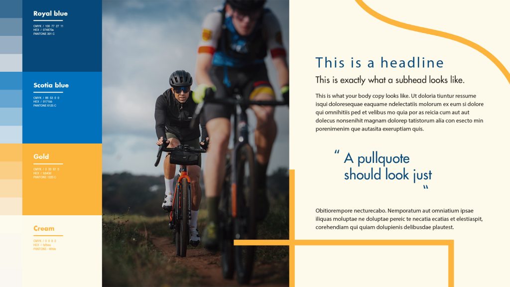 Cycling Nova Scotia - Brand Guide - Typography