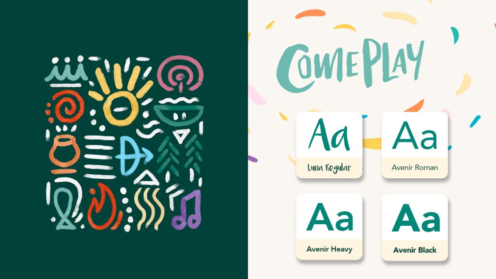 Brigadoon Village - Branding Typography