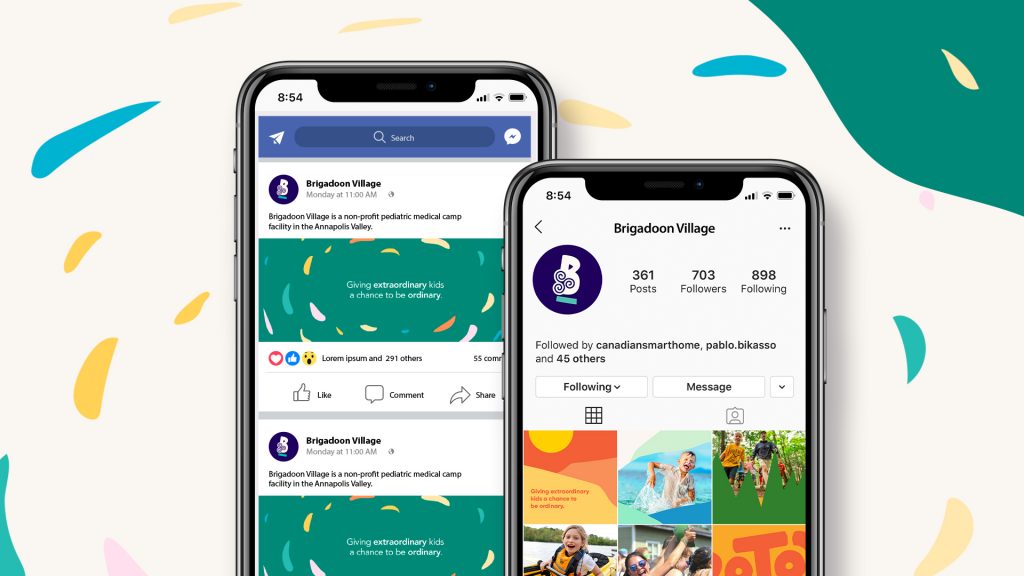 Brigadoon Village - Branding Social Media