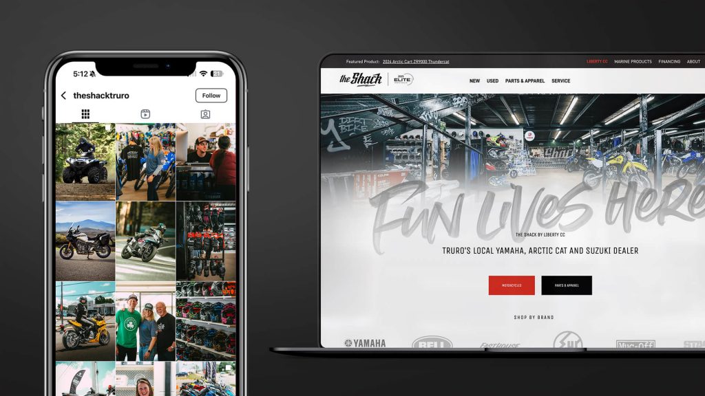 The Shack Motorsports - Branding, Web Design, Social Media