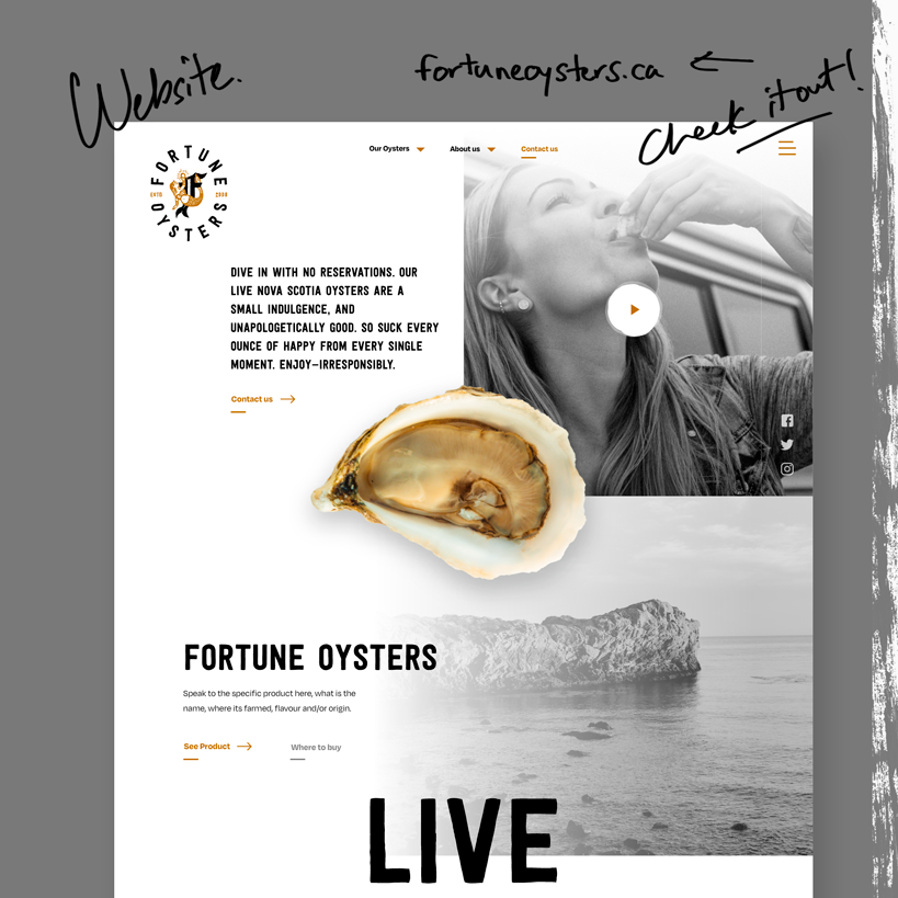 Fortune Oysters - Website