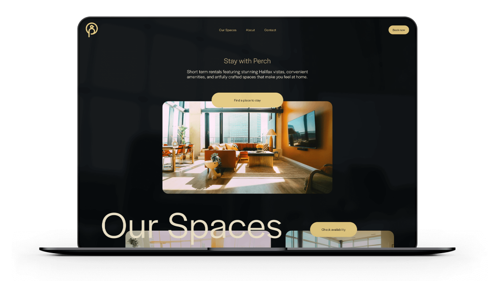 Perch Rental Properties - Website Design on Squarespace
